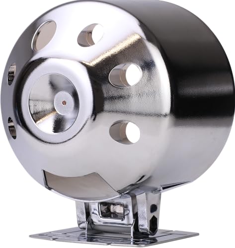 RACETECH 85mm Universal Single Gauge Mounting Cup & Stand – Chrome - color: Chrome, size: 85mm (3-3/8")