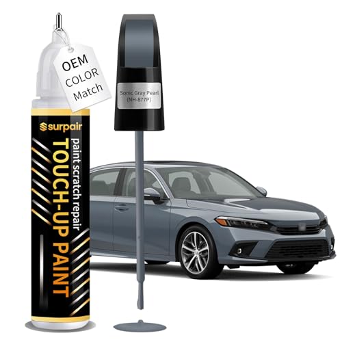 Sonic Gray Pearl NH-877P Touch up Paint for Honda Car Scratch Remover Pen - color: Sonic Gray Pearl (NH-877P)