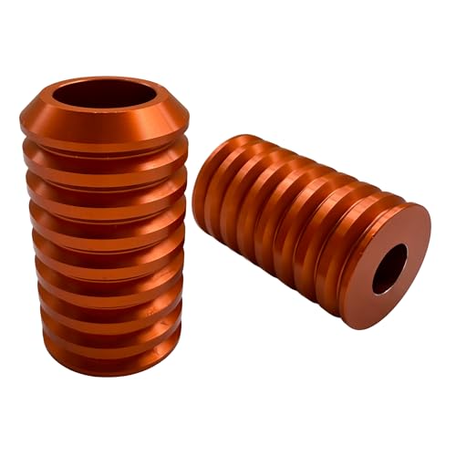 Motorcycle front and rear crash bar decorative wheels, engine crash bar sliders, and saddlebag crash bar decorative covers (orange) - color: orange