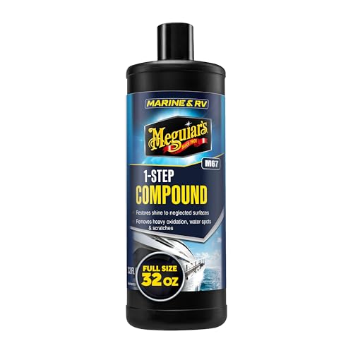 Meguiar's M67 Marine/RV One-Step Compound, 32oz - size: 32 Fluid Ounce, style: One-Step Compound (32 Oz)