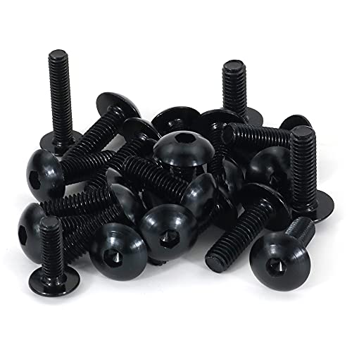 Universal Fairing Bolt Kits Fit for CRF/YZ/NINJA/GSX/DRZ Series - color: Black