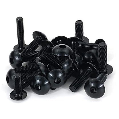 Universal Fairing Bolt Kits Fit for CRF/YZ/NINJA/GSX/DRZ Series - color: Black
