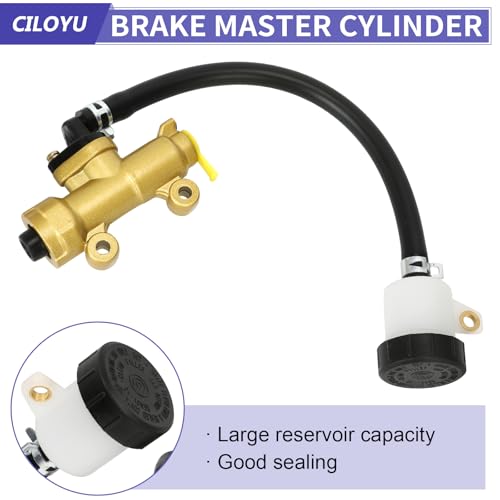 KT196 Go Kart Brake Master Cylinder Kit Replacement for Coleman - color: gold