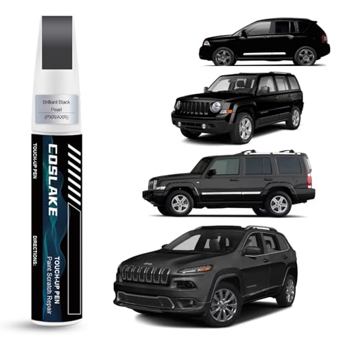 Car Touch Up Paint(Brilliant Black Pearl(PXR/AXR)) for Jeep - color: Brilliant Black Pearl(PXR/AXR) for 2002~2018 Grand Cherokee, Liberty, Compass, Patriot, Commander, and Wrangler