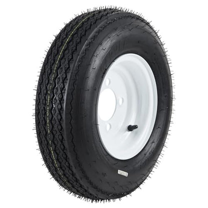 GarveeTech 4.80-8 Trailer Tire and Wheel Assembly, 4 Lug, Set of 2 - size: 4.80-8, style: 4 Lug