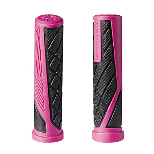 Dash Slip-on Bike Handlebar Grips, Lightweight Rubber - color: Pink