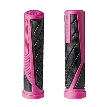 Dash Slip-on Bike Handlebar Grips, Lightweight Rubber - color: Pink