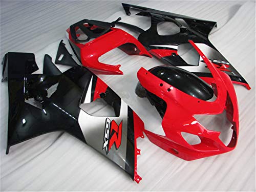 YTL Red Full Fairing Fit for Suzuki 2004-2005 GSXR 600/750 - color: 002 Red