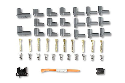 MSD 31199 Super Conductor Spark Plug Wire Set, 8 Cyl Multi-Angle Plug, Socket/HEI