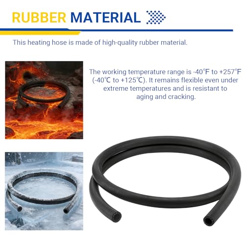28490 Inner Diameter 1/2 Heater Hose,6' Length Universal Coolant Hose