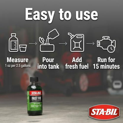 STA-BIL Fast Fix Small Engine Treatment, 4 oz - size: 4 Fl Oz (Pack of 1)