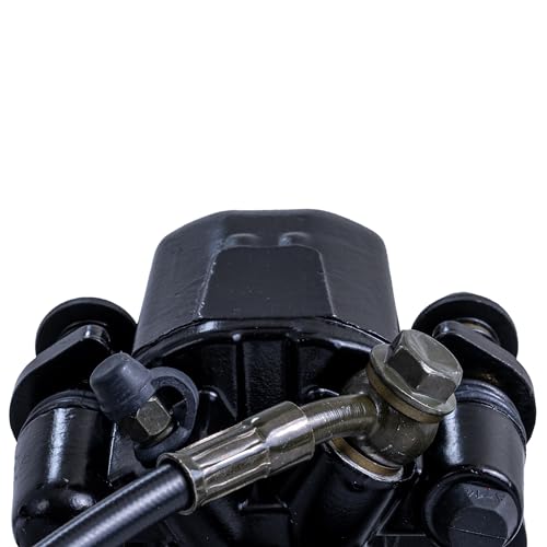 AlveyTech Rear Brake Caliper Assembly for Coleman AT125-EX & AT125-UT ATVs - Rear Brake Assembly for 4 Wheeler, ATV, Quad, Off Road Vehicle, Mini Bike, Dirt Bikes, Replacement Pads