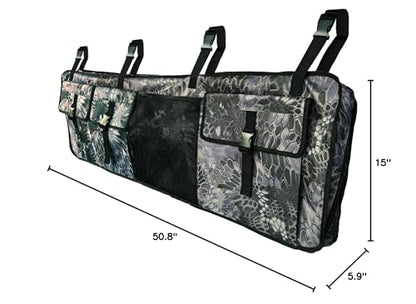 Heavy-Duty UTV ATV Double Gun Rack Roll Cage Organizer Bag - Padded Rifle Case with Extra Storage Compatible with Polaris Ranger, Can-Am, Honda, Yamaha, Kawasaki UTVs (Fits 2 Guns) - color: Camo Phython