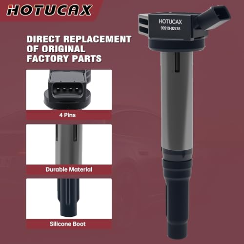 UF487 Ignition Coils & Double Iridium Spark Plugs Set, 6 Pack - size: UF487 & Spark Plugs