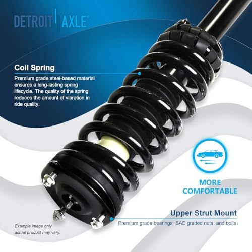 Detroit Axle - Front 6pc Steering Knuckles Kit for Ford Fusion Lincoln MKZ - size: 6AQU47660/ strut shock sway kit