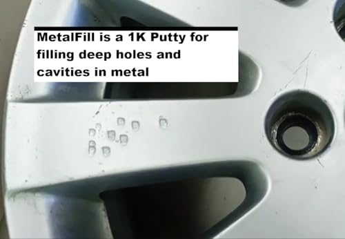 Bridge Coating MetalFill 1K Metal Repair Compound – High Temperature Resistant Metal Patching Putty – Air Dry 24h + 425°F Bake Cure – Metal Hole & Cavity Filler for Automotive & Industrial (16oz) - size: 16oz