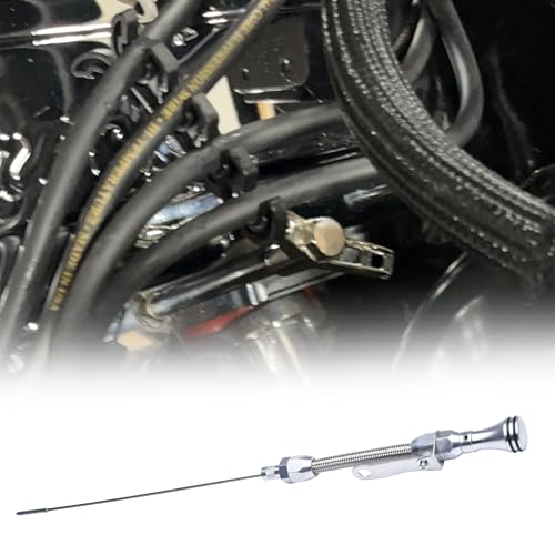 Stainless Steel Flexible Engine Oil Dipstick Compatible with Pre-79 Early (1955-1979) SBC Chevy 265 283 327 350