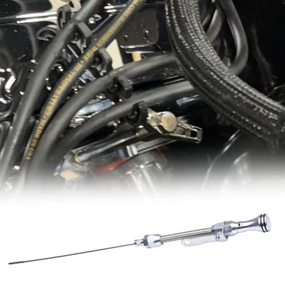 Stainless Steel Flexible Engine Oil Dipstick Compatible with Pre-79 Early (1955-1979) SBC Chevy 265 283 327 350