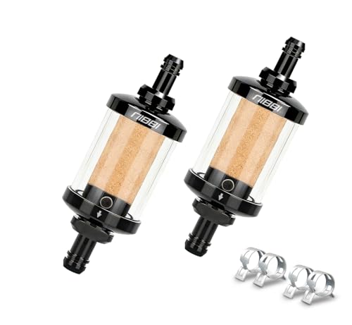 NIBBI 1/4" Inline Fuel Filter for Small Engine（2 PCS) - size: 2 PCS