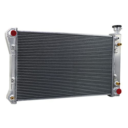 ALLOYWORKS 3 Row Radiator + Shroud Fan + Relay For 1988-1997 Chevy GMC C1500 C2500 K1500 K2500 Pickup 5.0L 5.7L