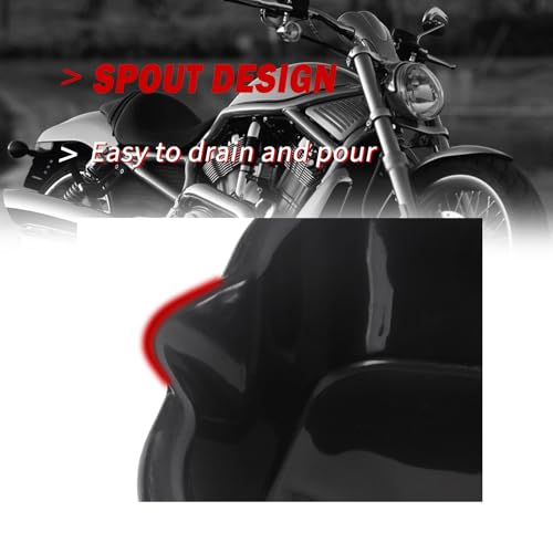 MOTO4U Oil Drain Pan Oil Change Storage Tray Container 2L for Low Profile Motorcycle Splash Repair Recovery
