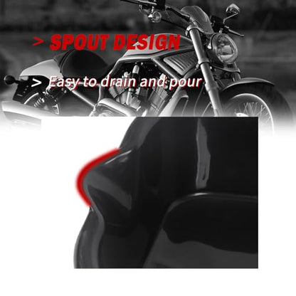 MOTO4U Oil Drain Pan Oil Change Storage Tray Container 2L for Low Profile Motorcycle Splash Repair Recovery