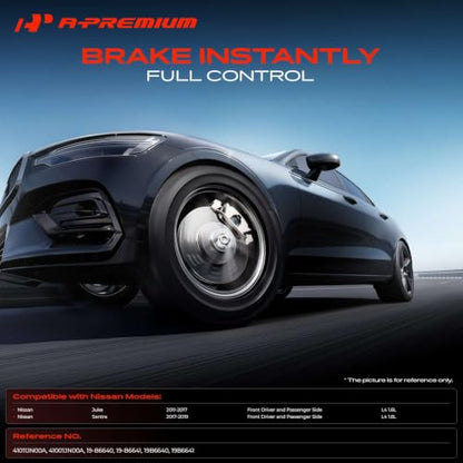 A-Premium Front Left and Right Side Disc Brake Caliper with Bracket