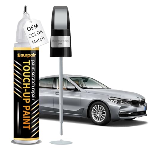 Glacier Silver Metallic A83 Touch up Paint for BMW Car Scratch Remover Pen - color: Glacier Silver Metallic (A83)