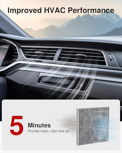 Puroma Cabin Air Filter Activated Carbon for CP374 CF10374 Tacoma Dart Vibe - style: TCF374S