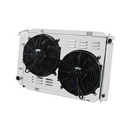 ALLOYWORKS 3 Row Core Aluminum Radiator+ Shroud Fan+ Relay Fits for 1979-1993 Ford Mustang LX GT SVT 87 88 89 90