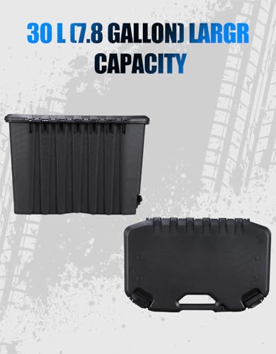 A & UTV PRO Modular Cargo Box for Can Am Maverick, 30 L/7.8 Gallon Rear Storage Cargo Box with Lid for LIN-Q Can Am Maverick X3 MAX, Trail, Defender, Commander Accessories, Replace OEM#715006830 - size: 30 Liter / 7.8 Gallon