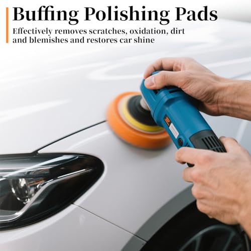 ecocstm 5 PCS 5 Inch Buffing Polishing Pads, Cutting Pads for Polisher