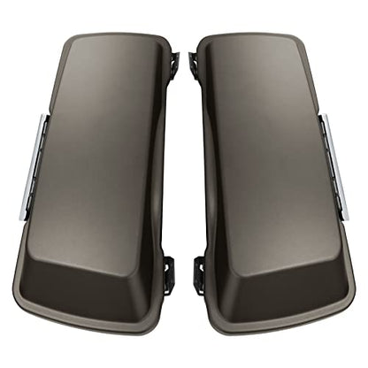 TCMT 5" Stretched Hard Saddlebags Fit For Harley Touring Electra Road Glide 1993-2013 - color: Pewter Denim Chrome Latches