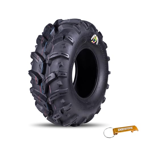 Deestone 27x10.00-12 D932 Swamp Witch Tire – 56F 27x10x12 – 6 Ply T/L – ATV Off-Road Traction Tire/Keychain Package - size: 27x10.00-12