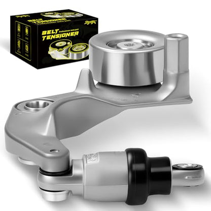 Oktiger High Performanced Belt Tensioner Assembly with Pulley Fit for Honda Civic ex dx lx gx 2007 2008 2009 2010 2011/lx-s ex-l 2009 2010 2011, 1.8L L4, Replace OE # 39077, 31170RWK005, 31170RWK015. - size: 39077