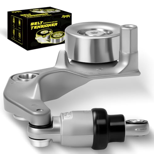 Oktiger High Performanced Belt Tensioner Assembly with Pulley Fit for Honda Civic ex dx lx gx 2007 2008 2009 2010 2011/lx-s ex-l 2009 2010 2011, 1.8L L4, Replace OE # 39077, 31170RWK005, 31170RWK015. - size: 39077