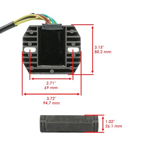 Caltric Stator and Regulator Rectifier Compatible With Honda Vt1100C Shadow 1100 Spirit 1998-2005