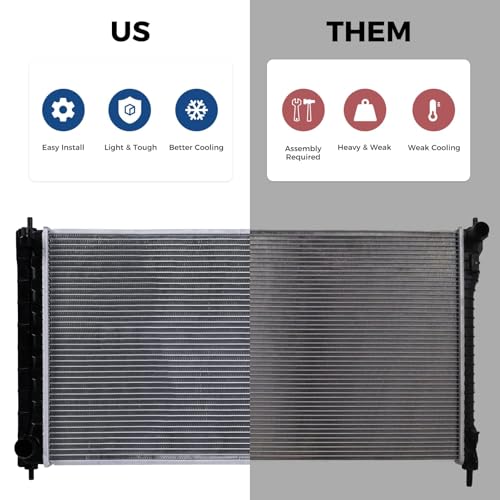 Engine Coolant Radiator Compatible with Nissan Altima 2007-2018 2.5L 3.5L, Maxima 2009-2023 3.5L, Aluminum Radiator with Transmission Oil Cooler, Replace CU2988 2988 OE 21460JA00A - size: CU2988 Radiator
