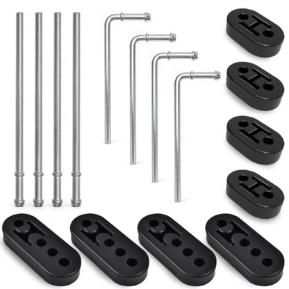 Wayona 16PCS Exhaust Hanger Kit Universal 3/8" Muffler Hanger Replacement - size: 16PCS
