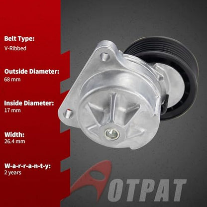 38452 Belt Tensioner Assembly with Pulley Fit for:-Ford for:-Mazda - size: 38452