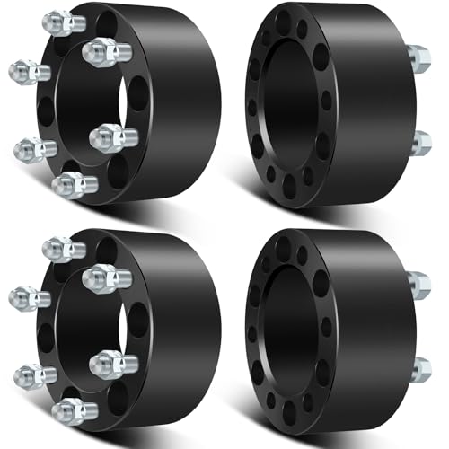 SCITOO 4X 6 Lug Wheel Spacers Adapters 6x5.5 to 6x5.5 14x1.5 108mm 3" - color: 4x, size: 4pcs - 6x5.5 -14x1.5-3 inch-108mm