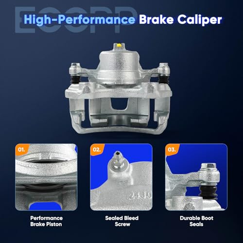 ECCPP 19-B1218 Front Right Brake Caliper w/Bracket - size: Front Right[19-B1218]
