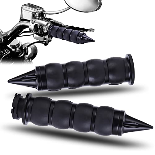 DREAMIZER Universal Motorcycle Hand Grips with Black Non-Slip Rubber for Harley Honda Yamaha Suzuki Kawasaki - color: Black#3