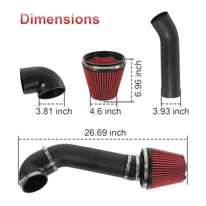 LS Swap Cold Air Intake kit Compatible with Camaro Chevelle GTO Monte Carlo Caprice LS1 LS2 LSX LQ4 LQ9 Restomod