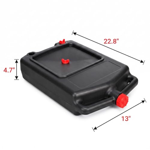 Low Profile Oil Drain Pan 8.5 Quart Oil Disposal Container