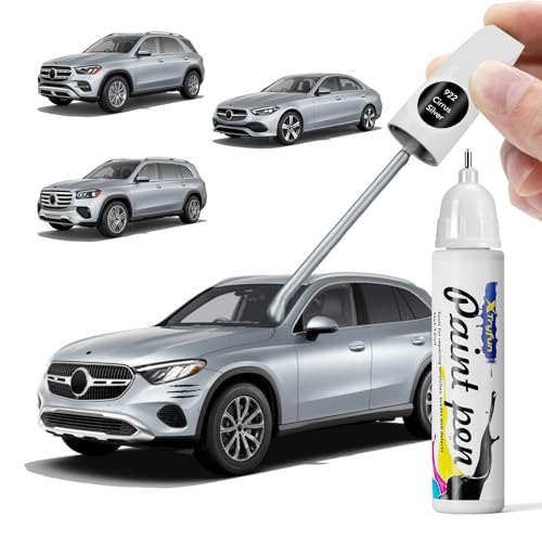 922 Cirrus Silver Touch Up Paint Compatible with Mercedes Benz - color: Cirrus Silver 922