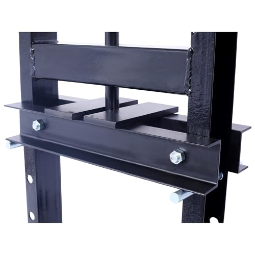 6 Ton H-Frame Hydraulic Shop Press, Adjustable Garage Floor Press with Press Plates, Overload Protection for Automotive Repair & Metalworking, Black