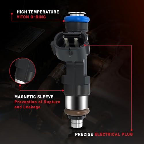 Set of 6 Fuel Injectors 0280158007 Compatible with Nissan 4.0L 5.6L - size: 0280158007