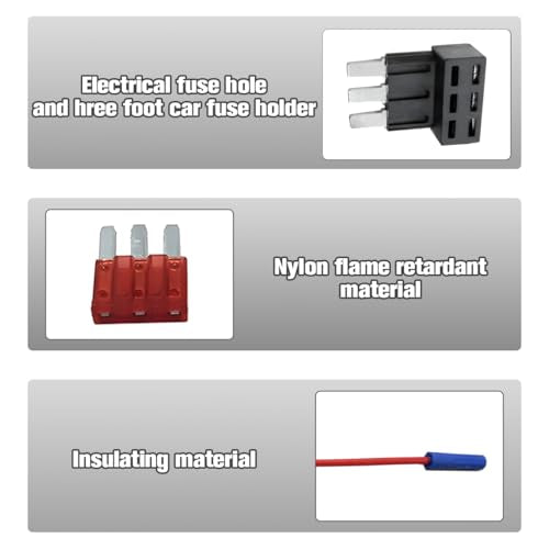 4PCS Car 12V Micro 3 Fuse Tap Add-a-Circuit Adapter
