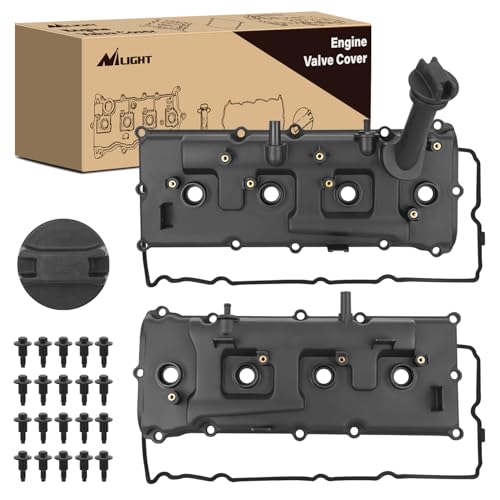 Nilight Pair Engine Valve Cover with Gasket Replace# 13264ZE01A 13264ZE00A - size: for Nissan NV2500 NV3500 2012-2017 & Infiniti